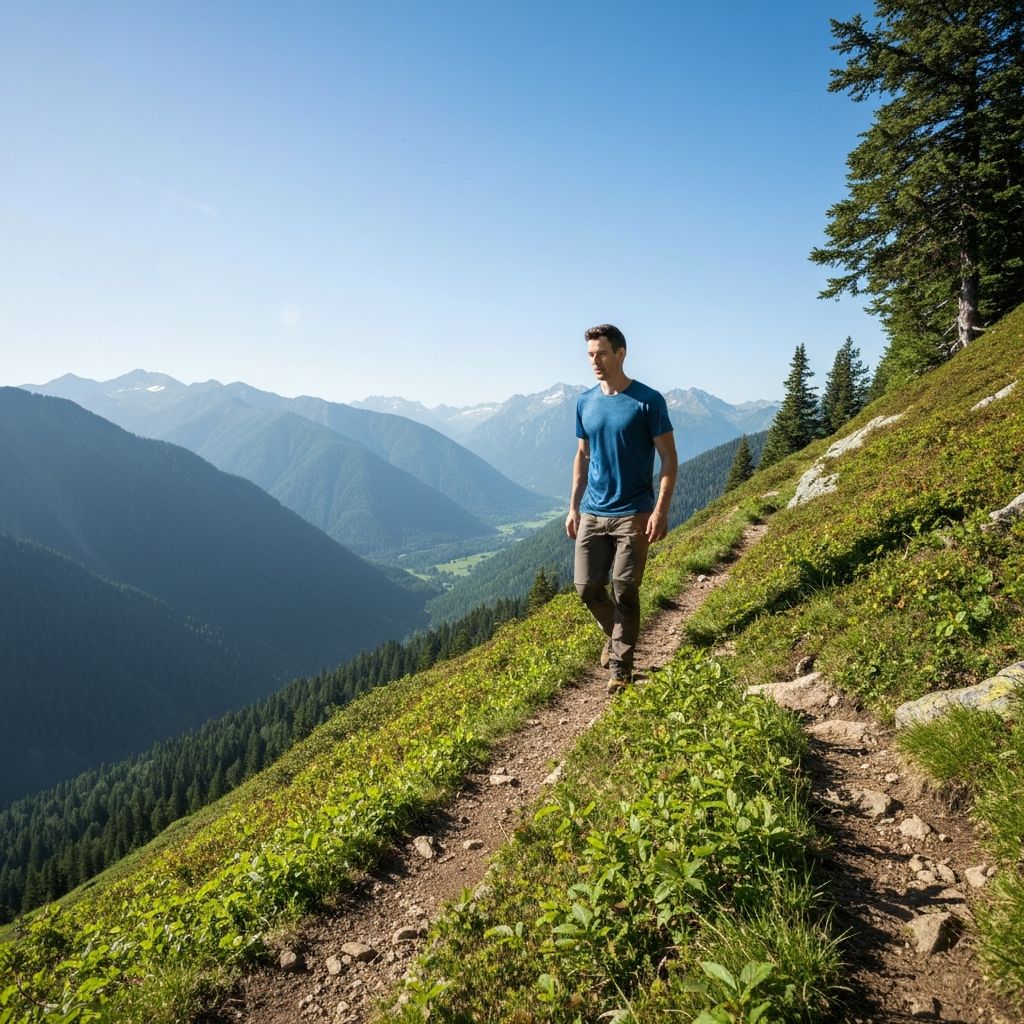 Person engaging in outdoor activity